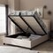 Baxton Studio Lea Modern Beige Mix-Linen Queen Size Storage Platform Bed 125-7019 - alternate 6